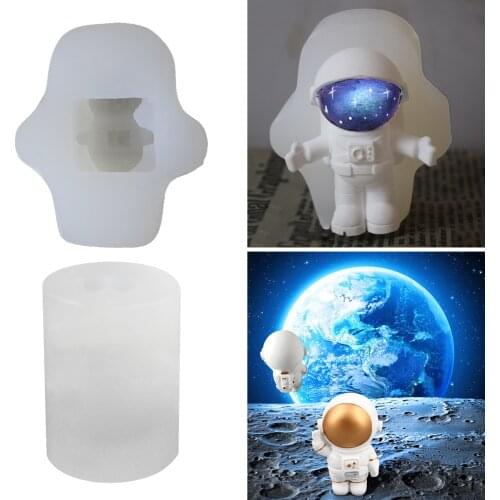 3D Astronaut Resin Molds Spaceman Model Silicone Mold Moulds Figure Decor