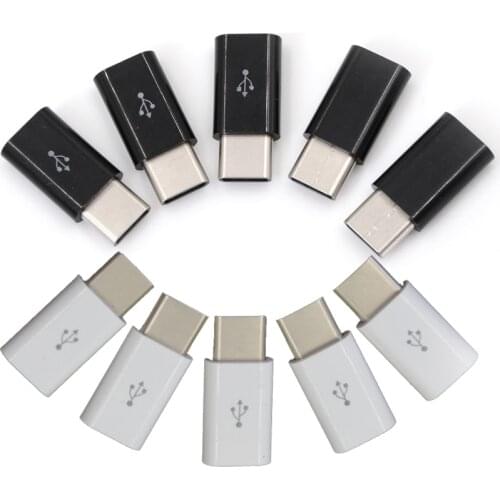 USB 3.1 Type-C Male Connector to Micro USB 2.0 5Pin Female Data Adapter Converter 5pcs