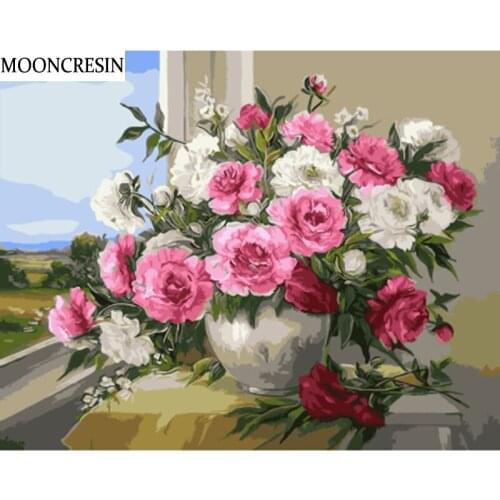 5D Diamond Painting Flowers Full Square Needlework Cross Stitch Diamond Embroidery Mosaic Crafts New Year Christmas Decoration