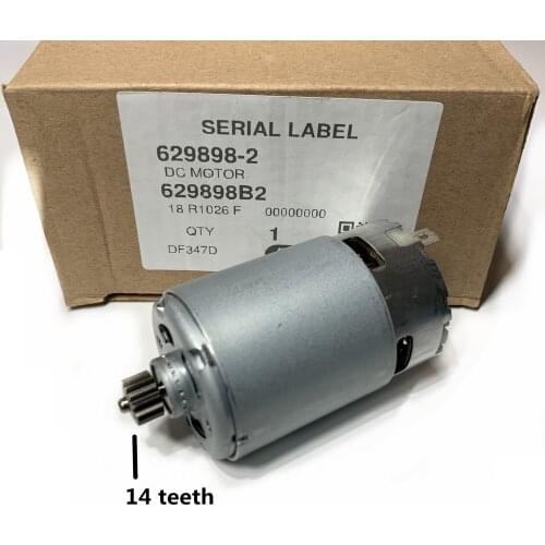14.4V 14 teeth original motor 629819-4 629898-2 629875-4 629818-6 For MAKITA DF347DWE DDF343 DF347D BDF343 cordless drill