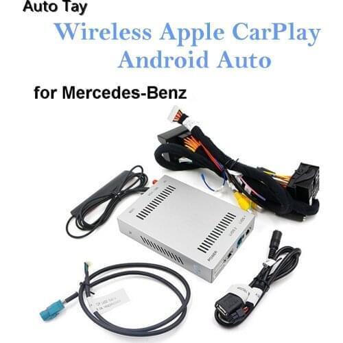 Wireless CarPlay Suitable for Mercedes-Benz A/B/C/E/ML/GLK W176/W205/W212/W219 Car Playback Android Auto Mirror Reversing Camera