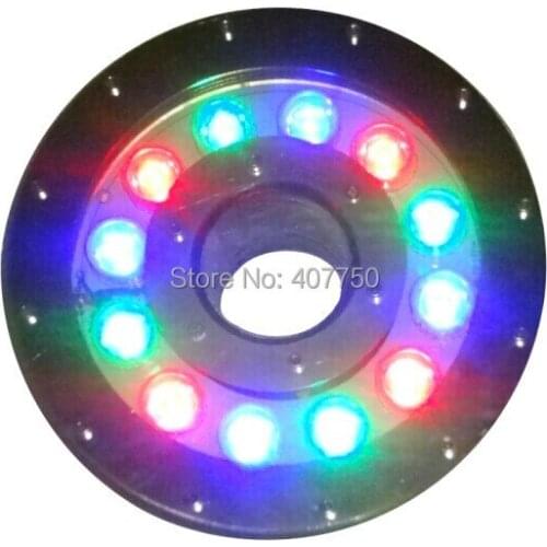 Free shipping to Oceania IP68 rgb led underwater light 12W 12V led pool light 10pcs/Lot for city lakes
