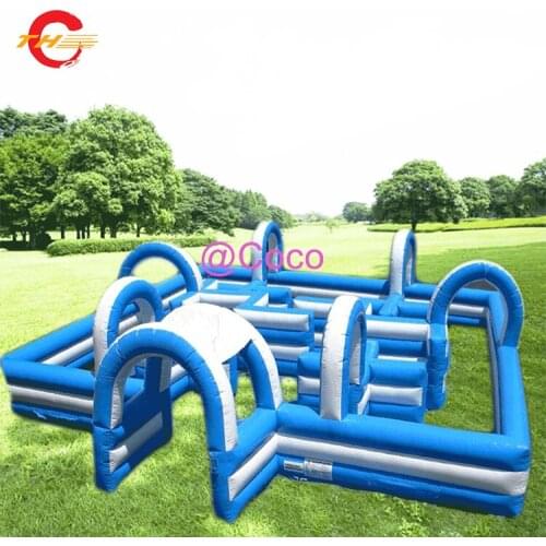 Free air ship to door,8x8m kids laser tag inflatable playground, oxford durable inflatable maze puzzle arena court