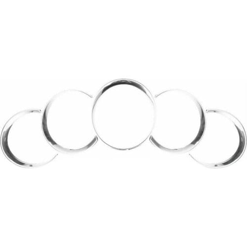 For-Porsche Cayenne 958 2011-2018 Silver Car Dashboard Meter Ring Covers Trim Interior Decoration