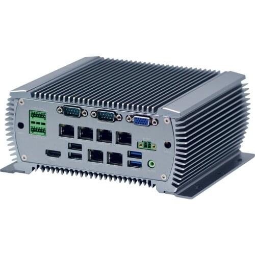 Industrial Mini Computer Mini PC Core i5 6360U 2.0GHZ 2*COM 6*LAN POE 6*USB HDMI Windows Linux Nettop Fanless