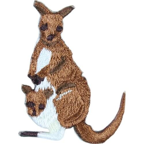 Cartoon Kangaroo Iron Patches for Clothing Decoration Applique Clothes Handmade Women DIY Apparel Sewing Embroidery Patch Crafts