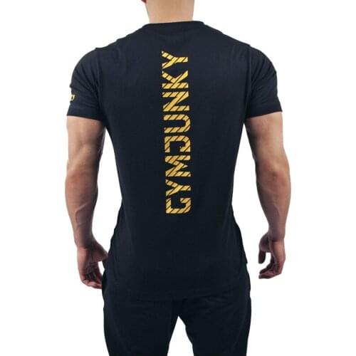 Mens Fitness T-Shirt Sweatshirt Mens Short Sleeve Mens Bodybuilding Gym Jogging Summer New Round Collar Breathable Short Slee