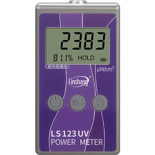 New LS123 Handheld UV Power Meter Solar Power Meter test Ultraviolet radiation intensity with UV rejection UV blocking rate