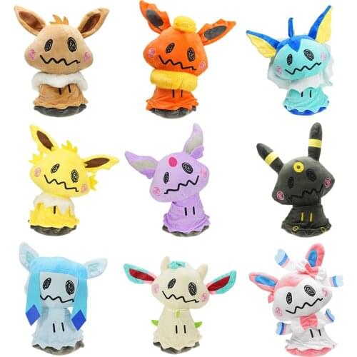 Limited edition Anime peripheral Pokemon Mimikyu Eevee Stuffed Dolls Jolteon Espeon Vaporeon plush toys kawaii room decor Gifts
