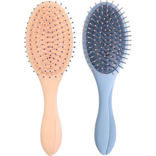 2 in 1 Makeup Mirror Massage Scalp Hair Brush Detangling Hair Comb for All Hairs