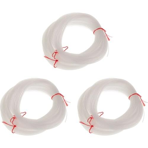 3Pcs Dia.1mm Monofilament Fishing Rope 100m Clear Super Smooth Nylon Sea Fishing Line Saltwater Freshwater