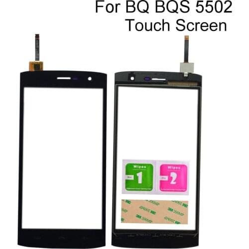 Mobile Touch Screen Glass For BQ BQS 5502 BQS-5502 Hammer Touch Screen Digitizer Touch Lens Sensor Panel Tools 3M Glue