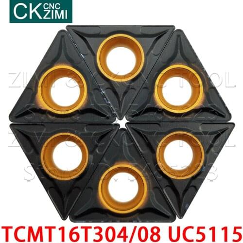 TCMT16T304 UC5115 TCMT16T308 UC5115 Carbide Inserts Turning Tools high quality CNC Lathe Cutting Cutter Tools TCMT for cast iron