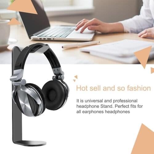 Universal Black and White Earphone Headset Hanger Holder Headphone Desk Display Stand Fashion Display For Headphones Bracket