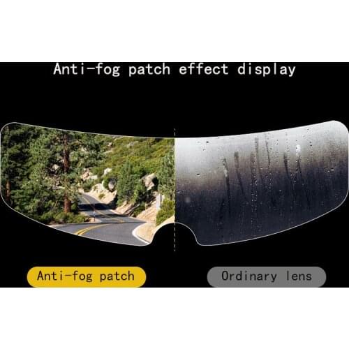 Universal Motorcycle Helmets Anti-Fog Patch Visor Lens Helmet Lens Protective Film for Against UV Rain Motorcycle Accessories