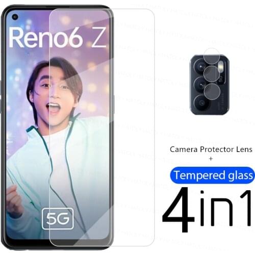 2.5D Clear Glass For OPPO Reno6 Z Sreen Protector Glass For OPPO Reno6 Z Tempered Glass Protective Phone Film For OPPO Reno6 Z