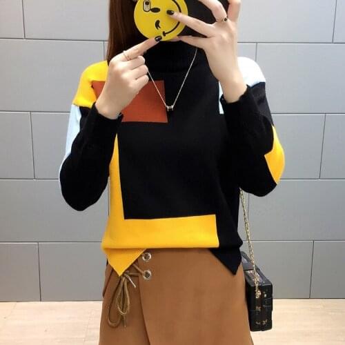 Winter woman sweater knitting pullovers female Korean style sweaters fashion 2018 women pull femme jumpers ladies DD1525