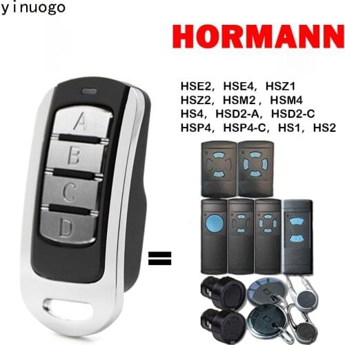 100% Compatible HORMANN HSE2 HSE4 HSM2 HSM4 HS1 HS2 HS4 SD2-C HSD2-A HSP4-C Gate Remote Control 868MHz Garage Door Opener