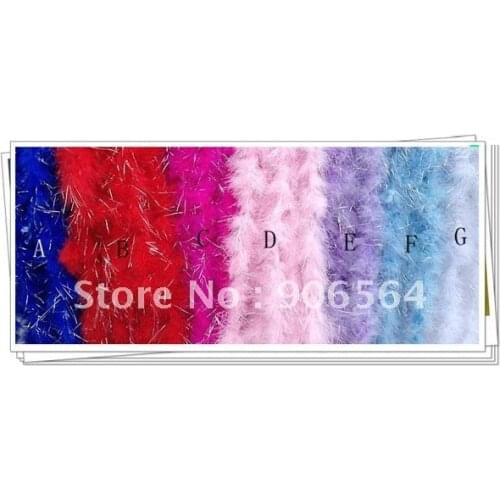 20Pcs/Lot 200CM(79") Chicken Feather Strip Wedding Marabou Feather Boa For Hats DIY Hair Accessories11 Color Selected