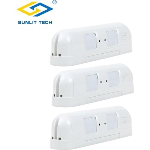3pcs WG-027 Wired Dual Curtain Pir Sensor Anti-pet Passive Infrared Motion Sensor Detector For Alarm Panel System