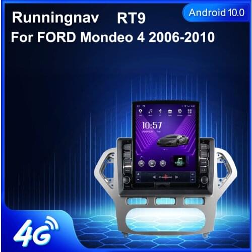 9.7" Android 10.1 For FORD Mondeo 4 2006 2007 2008 2009 2010 Tesla Type Car Radio Multimedia Video Player Navigation GPS RDS