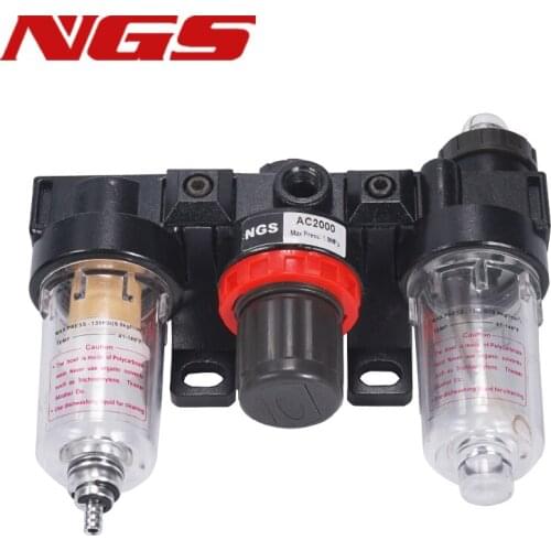 AC2000 BC2000 BC3000 BC4000 Air Source Processor Oil-water Separator Three Units Filter Regulator Freeshipping