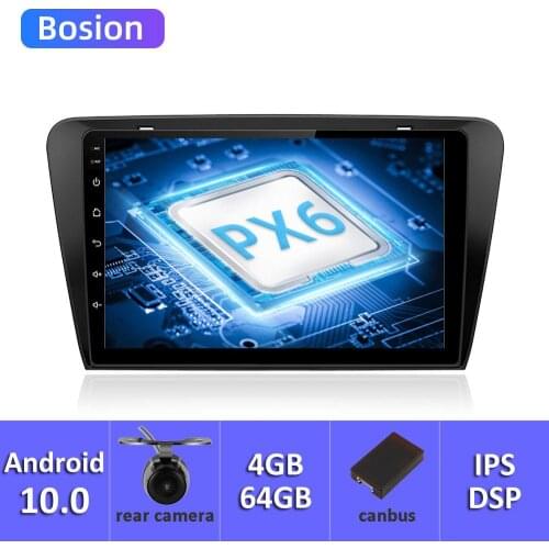 Bosion Android 10 car DVD Radio FOR SKODA Octavia A7 2013-2014 car dvd player head device car multimedia car stereo PX6 IPS DSP