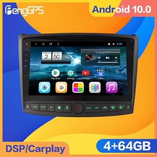 128G Android 10.0 For Lexus IS200 IS300 IS250 2006 - 2011 Car Multimedia Player GPS Navigation Auto Radio Stereo HeadUnit 2din
