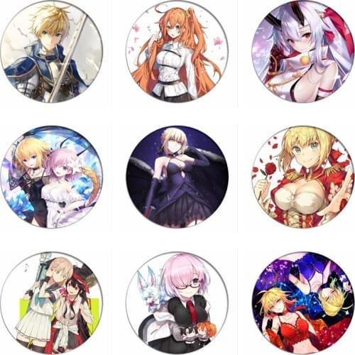 Game Fate Grand Order Saber Cosplay Badge FGO Fujimaru Ritsuka Brooch Matthew Kyrielight Pins Collection Badges for Backpacks