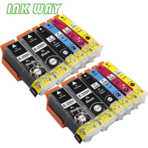 INK WAY 12 PACK Printer Inkjet Cartridge 33XL T3351 T3361 T3362 T3363 T3364 ink cartridge For XP-530 540 640 645 830 EU Market