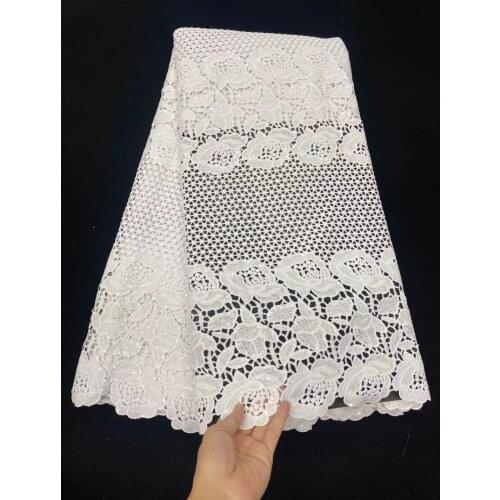 Pure White Lace Fabric 2021 High Quality Lace Nigerian Sequin Lace Fabric French Milk Silk Fabric For Wedding Dress A1106