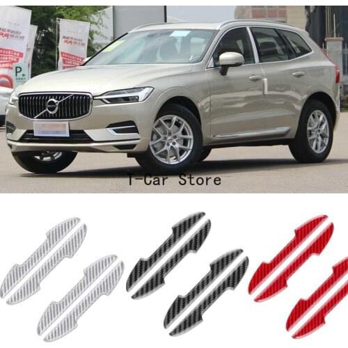 For Volvo XC60 S90 S60 S40 V40 XC90 Car Side Door Edge Guard Bumper Trim Protector Carbon Fiber Stickers