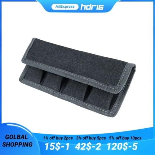 HDRiG Battery Storage Bag Wholesale Has 4 Pockets for Storage Camera Battery