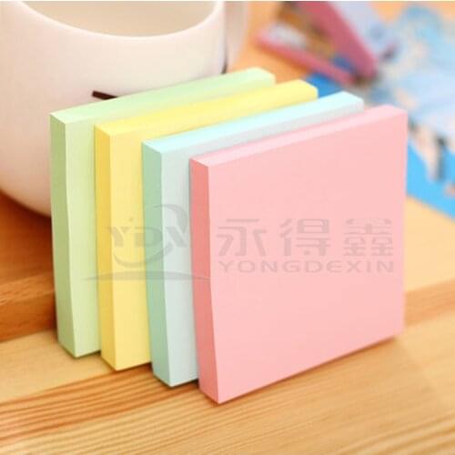 Kawaii Color 7737 note paper square business convenience stickers 100/office study sticky notes memo sheets stationery