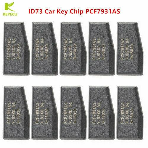 KEYECU 10PCS Transponder Chip PCF7931AS ID73 Chip for Benz / BMW Mini Cooper 2002-2005 (Can Replace PCF7930AS)