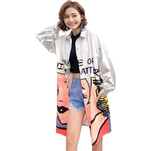 Lucky Pocket Women's Oversized Shirts