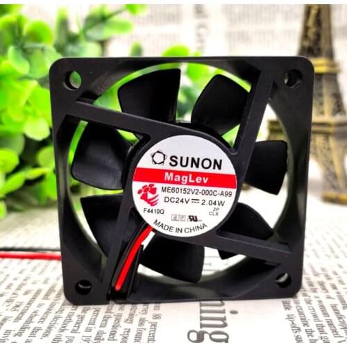 Me60152v2-000c-a99 6015 DC 24V 2.04W magnetic suspension mute fan 6cm ultra thin fan 5400RPM