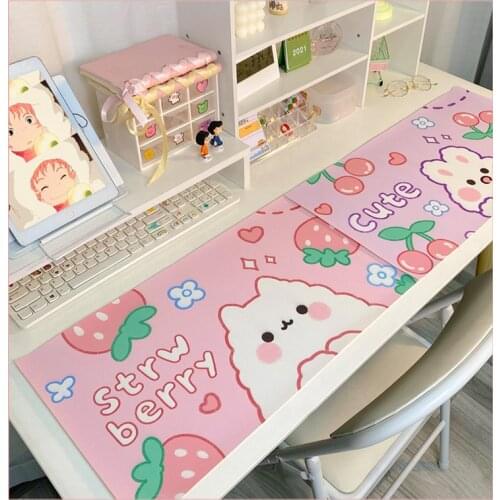 Kawaii Cartoon Pattern Mouse Pad Gamer Mat Anti-slip Rubber mousepad Gaming Mouse mat Home Office Desk Mat Mouse Cushion Pad Mat