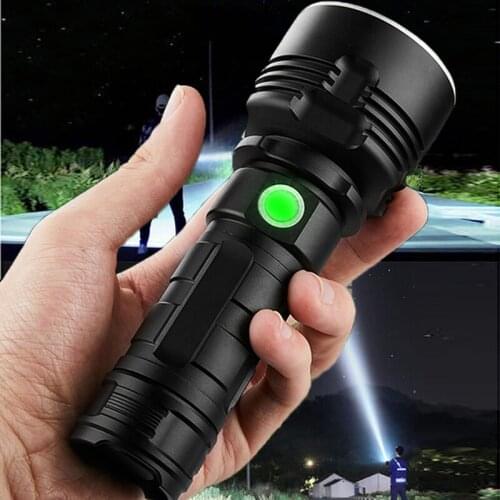Powerful LED Flashlight XM-L2 XHP70 Outdoor LightingTactical Torch USB Rechargeable Waterproof Lamp Ultra Bright Lantern Litwod