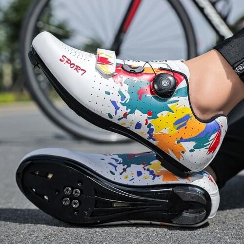New Couple Cycling MTB Shoes Men SPD Racing Bike Sneakers Professional Self-Locking Mountain Bicycle Shoes Mens Cycling Sneakers