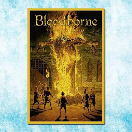 Bloodborne Retro Poster Vintage poster Wall Decor For Home Bar Cafe Personalised Room Dormitory Decoration-008
