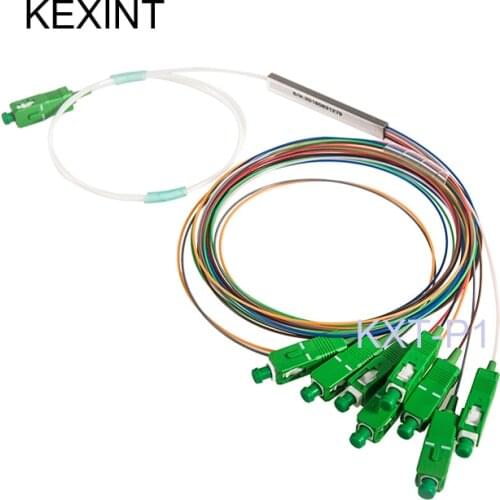 KEXINT Fiber Optical PLC Splitter 1*8 0.9 SC/APC / 10Pieces Wholesale