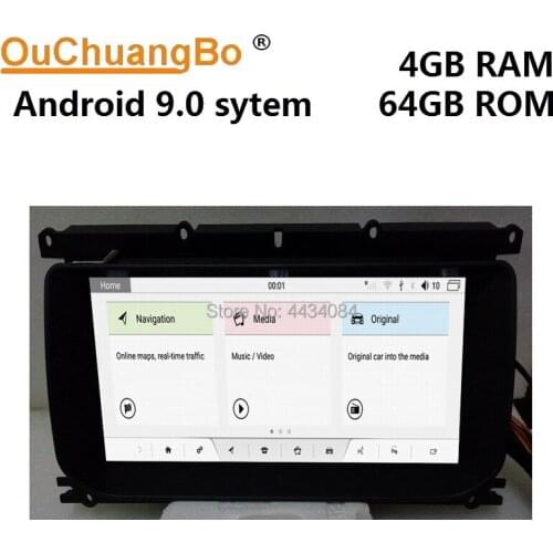 Ouchuangbo car gps stereo units for Range Rover Evoque 2011-2016 support octa core 4 +64 android 9.0 OS