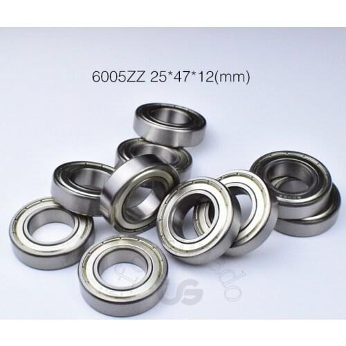6005ZZ 25*47*12mm 1Piece bearing metal sealing bearings chrome steel deep groove bearing 6005 6005Z 6005ZZ