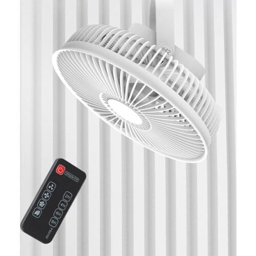 8000mAh Portable Camping Fan Remote Control Hanging Ceiling Fan Rechargeable Battery Operated USB Fan 4 Wind Gears For Camping