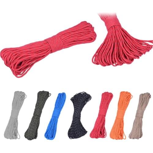 31M Diameter 4mm Strong Camping Tent Rope Reflective String Wind Tent Rope Guy Line Outdoor Hike Paracord 9 Inner Strand Core