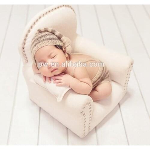 Handmade knitted baby romper bonnet set Newborn overall outfit photography props Crochet Mohair hooded romper onesie