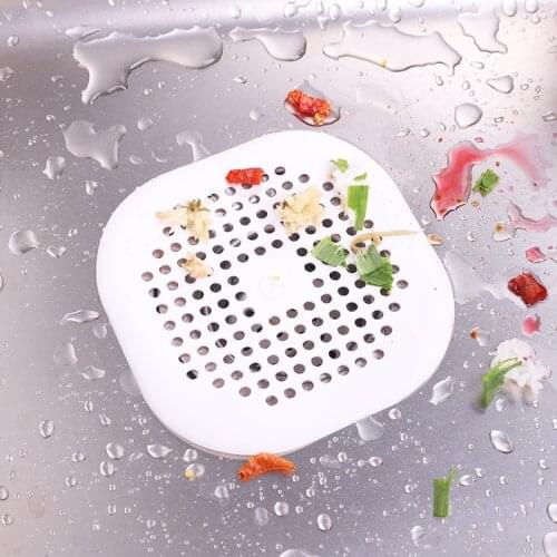 SJ Square Mesh Kitchen Silicone Sink Strainer Colander Bathroom Kitchen Accesories Gadgets