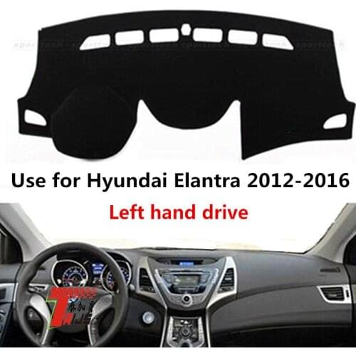 TAIJS Factory Fashion Simple Polyester Fibre Car Dashboard Cover For Hyundai Elantra 2012-2016 Left hand drive