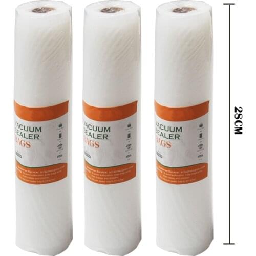 Vacuum bags for food Vacuum Sealer Food Fresh Long Keeping 12+17+15+20+25+28cm*500cm Rolls/Lot bags for vacuum packer